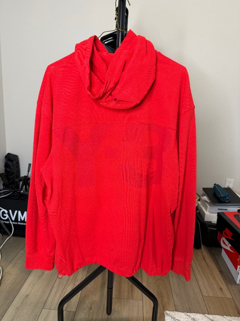 Y-3 Red Heavy Piqué Classic Hoodie